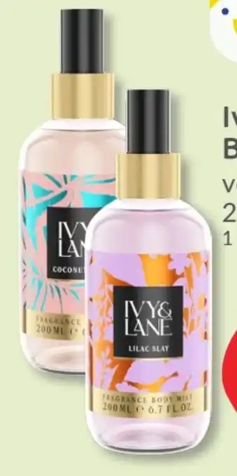 Budni Ivy & Lane Bodymist Angebot