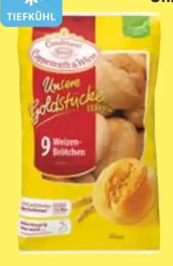 Edeka Coppenrath & Wiese Unsere Goldstücke 9 Weizenbrötchen Angebot