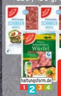 Edeka Frischemarkt Gut & Günstig Delikatess-Schinkenwürfel Angebot