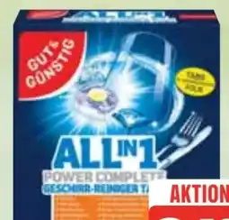 Edeka Gut & Günstig All-in-1 Tabs Power Aktiv Geschirr-Reiniger-Tabs Angebot