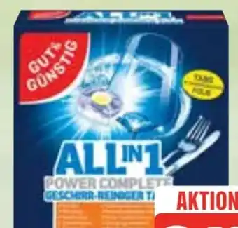 Edeka Gut & Günstig All-in-1 Tabs Power Aktiv Geschirr-Reiniger-Tabs Angebot