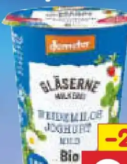 Netto Marken-Discount Gläserne Molkerei Bio-Weidemilch Joghurt Angebot