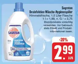 Edeka Sagrotan desinfektion wäsche-hygienespüler Angebot