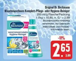 Edeka Dr. beckmann waschmaschinen komplett-pflege oder hygiene-reiniger Angebot