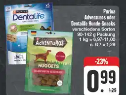 Edeka Purina adventuros oder dentalife hunde-snacks Angebot