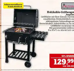 Marktkauf Activa barbecue holzkohle-grillwagen angular Angebot