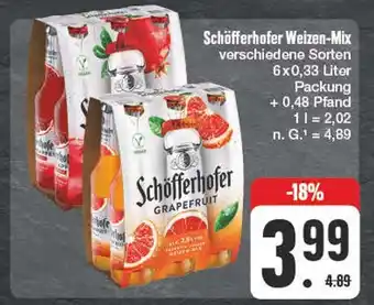 Edeka Schöfferhofer schöfferhofer weizen-mix verschiedene sorten Angebot