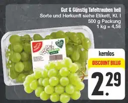 Edeka Gut & günstig tafeltrauben hell Angebot