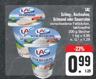 Edeka Lac schlag-, kochsahne, schmand oder sauerrahm Angebot