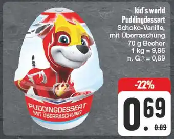 Edeka Kid's world puddingdessert Angebot