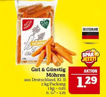 Marktkauf Gut & günstig möhren Angebot