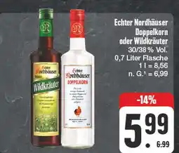 Edeka Echter nordhäuser doppelkorn oder wildkräuter Angebot