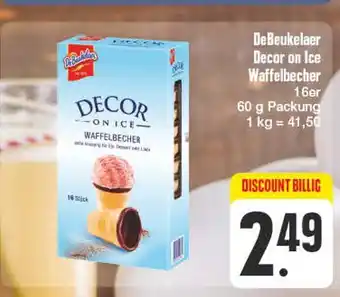 Edeka Debeukelaer decor on ice waffelbecher Angebot