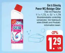 Edeka Gut & günstig power wc-reiniger chlor Angebot