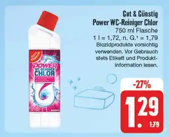 Edeka Gut & günstig power wc-reiniger chlor Angebot