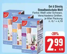 Edeka Gut & günstig einmalhandschuhe nitril Angebot