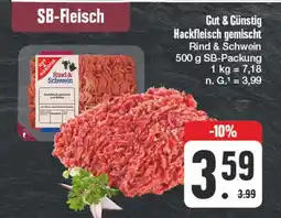 Edeka Gut & günstig hackfleisch gemischt rind & schwein Angebot