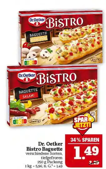 Marktkauf Dr. oetker bistro baguette Angebot