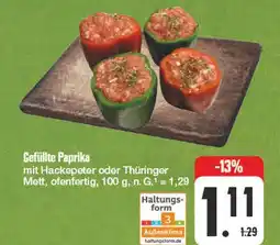 Edeka Hackepeter oder thüringer mett gefüllte paprika Angebot