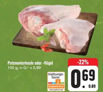 Edeka Putenunterkeule oder -flügel Angebot