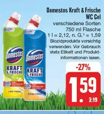 Edeka Domestos kraft & frische wc gel Angebot