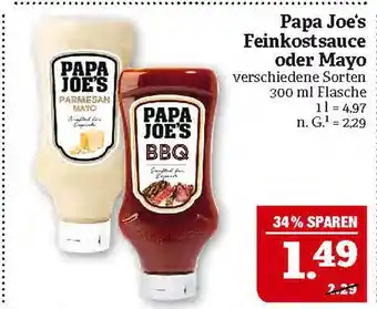 Marktkauf Papa joe's feinkostsauce oder mayo Angebot