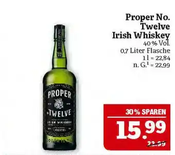 Marktkauf Proper no. twelve irish whiskey Angebot