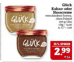 Marktkauf Glück kakao- oder nusscreme Angebot