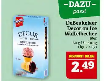 Marktkauf Debeukelaer decor on ice waffelbecher Angebot