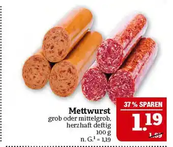 Marktkauf Mettwurst Angebot