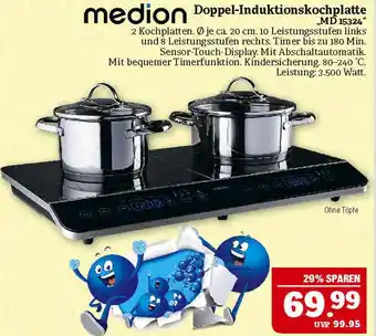 Marktkauf Medion doppel-induktionskochplatte Angebot