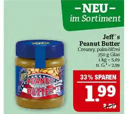 Marktkauf Jeff's peanut butter Angebot