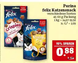 Marktkauf Purina felix katzensnack Angebot