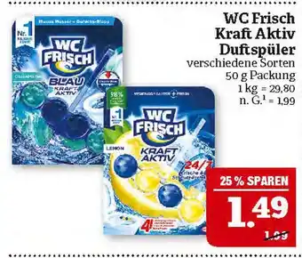 Marktkauf Wc frisch blau kraft aktiv oder lemon kraft aktiv Angebot