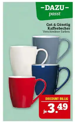 Marktkauf Gut & günstig kaffeebecher Angebot