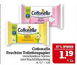 Marktkauf Cottonelle feuchtes toilettenpapier Angebot