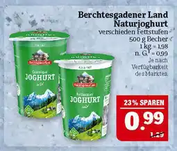 Marktkauf Berchtesgadener land naturjoghurt Angebot