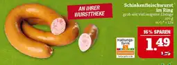 Marktkauf Schinkenfleischwurst im ring Angebot