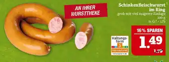 Marktkauf Schinkenfleischwurst im ring Angebot