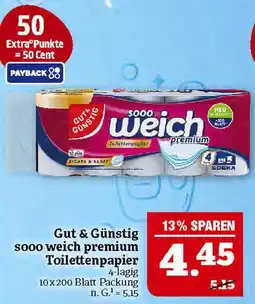 Marktkauf Gut & günstig sooo weich premium toilettenpapier Angebot