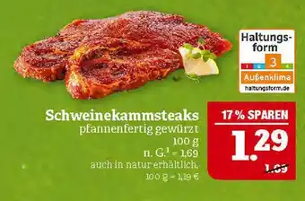 Marktkauf Schweinekammsteaks Angebot