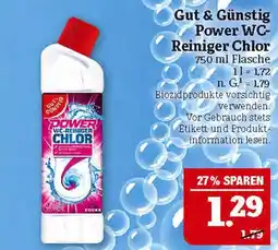 Marktkauf Gut & günstig power wc-reiniger chlor Angebot