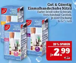 Marktkauf Gut & günstig einmalhandschuhe nitril Angebot