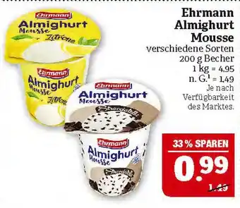 Marktkauf Ehrmann almighurt mousse Angebot