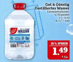 Marktkauf Gut & günstig destilliertes wasser Angebot