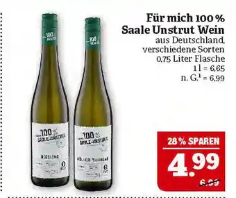 Marktkauf Für mich 100% saale unstrut wein Angebot