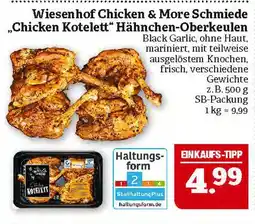 Marktkauf Wiesenhof chicken & more schmiede chicken kotelett hähnchen-oberkeulen Angebot