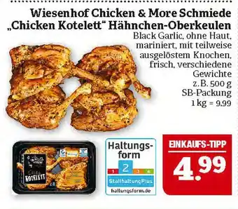 Marktkauf Wiesenhof chicken & more schmiede chicken kotelett hähnchen-oberkeulen Angebot