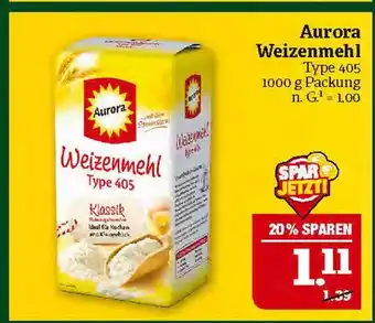 Marktkauf Aurora weizenmehl Angebot