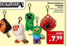 Marktkauf Minecraft plüsch-schlüsselanhänger clip-on Angebot